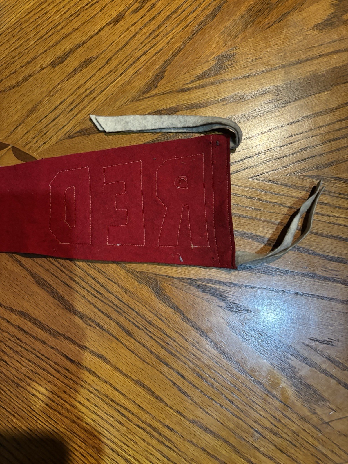 Antique Rare Red Top Beer Advertising Pennant 25”