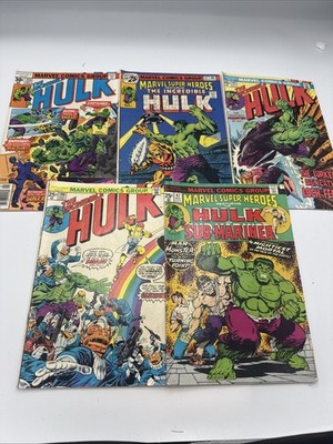 Lot 3 Marvel Comics The Incredible Hulk #47, #57 & Marvel Edge #190, #192, #215