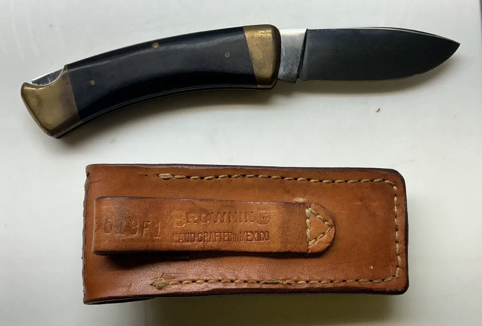 Vintage Browning Knife + Browning 3018F1 Case, Japan  - Image 4 of 4