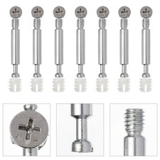 50 Pcs Furniture Cam Lock Fasteners Connecting Screws Bolts Dowels
