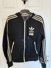 adidas Originals Star Wars Stormtrooper Hoodie Black, Full Zip, Size M