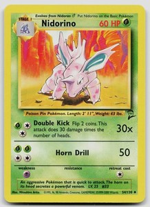 Nidorino 054/130 Base Set 2