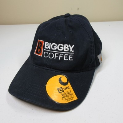 Carhartt Force Canvas Hat Cap One Size Navy AH3938-M Cotton Biggby Coffee Logo