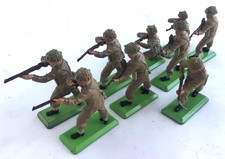 Britains Ltd Deetail WW2 WWII British Infantry Lot of 9 Figures 1971 Vintage