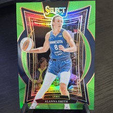 Panini 2025 WNBA Select Concourse Alanna Smith Lynx Green Flash Prizm #2 75/75