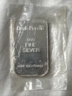 VINTAGE DEAK PERERA  1  TROY OUNCE .999 FINE SILVER BAR Sealed