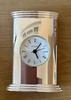 SILVER PLATED, WEDGWOOD MANTEL CLOCK - NEEDS REPAIR - CHARITY SALE