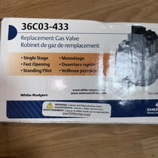 White-Rodgers 36C03-433 Gas Valve, Ng/Lp, Standing Pilot (NEW)