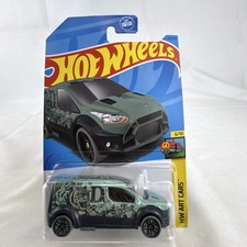 Hot Wheels 1:64 Ford Transit Connect HW Art Cars Green Diecast Van 64/250