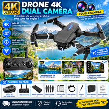 Drone Pliable RC HD 4K WiFi FPV - Maintien Hauteur Quadricoptère Jouet Enfant