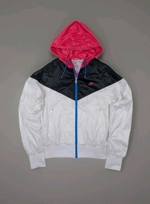 Nike Jacke Sportswear Damen Größe: M .Wie Neu. Windrunner. Weiß Schwarz Pink