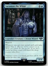 Saruman the White 67 Foil  NM Lord of the Rings LTR Magic MTG