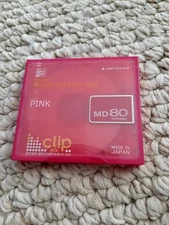 RARE Daiso minidisc 80 Pink Clip New and Sealed Imported Japan