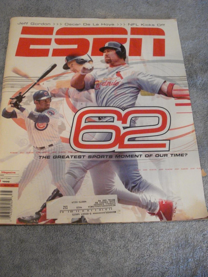 FRAMED SPORTS ILLUSTRATED SEPT. 8,1998-62! MARK MCGWIRE-SPECIAL ED & 3 MAGAZINES - Image 4 of 4