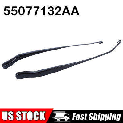 2X Windshield Wiper Arms for Ram 1500 2500 3500 2003-2004 55077133AA, 55077132AA
