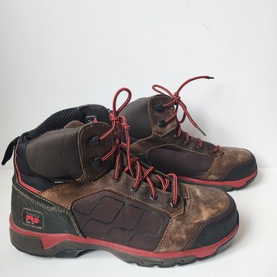 Timberland Pro Payload Boots Mens Size 11.5M Steel Toe Work Safety Brown Cordura
