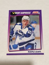 1991-92 Score American Vincent Damphousse Toronto Maple Leafs #300