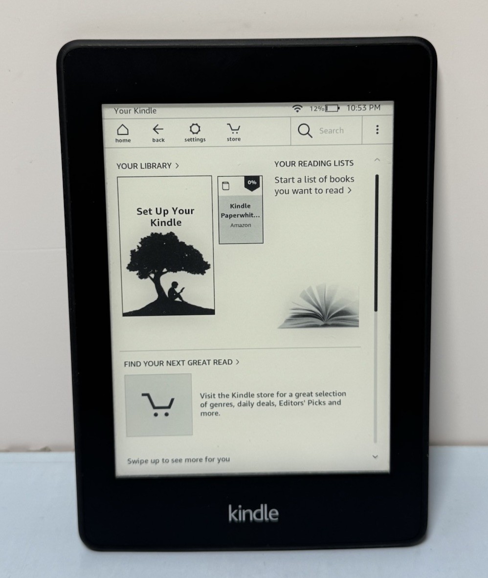 Kindle Paperwhite wifi 8GB ブラック・カバー2点セット Kindle paperwhite wifi 8GB 広告なし 純正カバー付き