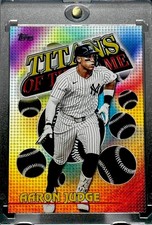 AARON JUDGE RARE HOLO INSERT REFRACTOR FOIL INVESTMENT CARD TOPPS YANKEES MINT
