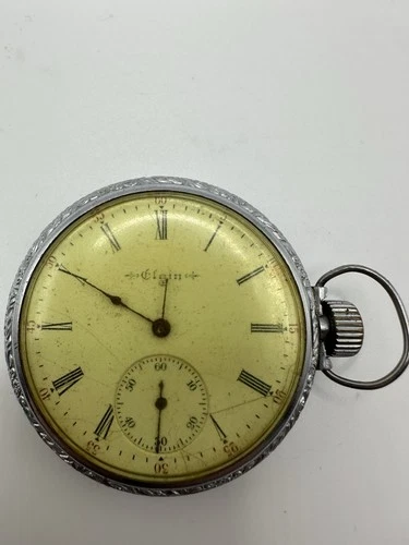 Antique Early 1900s ELGIN pocket WATCH PARTS ONLY NOT WINDING