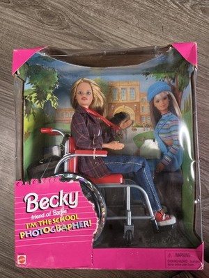 Mattel Becky Friend of Barbie School Photographer 1998 Vintage #20202