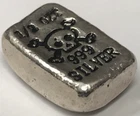 1/2oz .999 Silver Art Bar Monarch Precious Metals - Jolly Roger Skull Crossbones