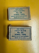 Justrite Carbide Lamp Tip Empty Boxes, Quantity of 2
