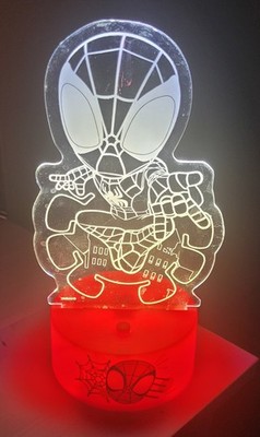Kleine Spiderman Marvel 18cm Lampe Kinderlampe Nachtlicht Die Spinne Avengers 