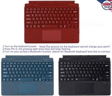 Backlit Wireless Slim Keyboard Touchpad for Microsoft Surface Pro 8/9/X/10/11