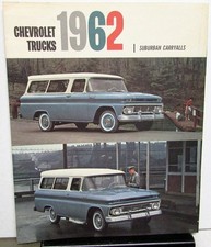 1962 Chevrolet Suburban Carryalls Sales Folder Original