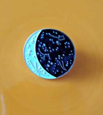 Constellation Enamel Pin   Zodiac Star Map Lapel Pin   Celestial Astrology Witch