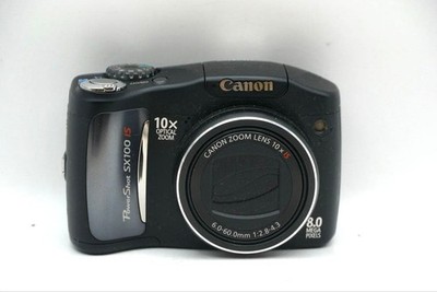 Canon PowerShot SX100 IS Compact Digital Camera Tested Working