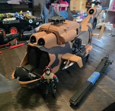 GI Joe Tomahawk Helicopter Complete Craft - No Mic for Lift Ticket Pilot Hasbro