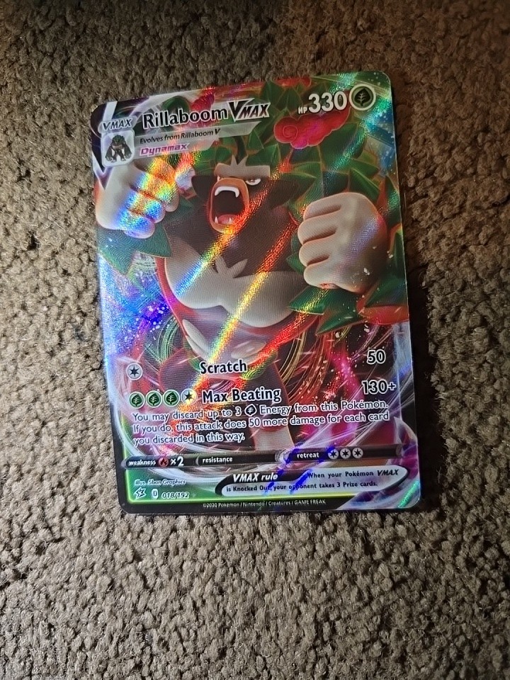 Pokémon TCG Rillaboom VMAX Rebel Clash Full Art