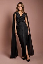 Coast Black Wrap Dress Womens Black Tie Dresses