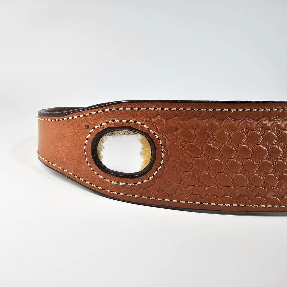 Rifle de cuero con respaldo de oveja cosido con honda Bianchi Cobra Grande #73 de colección Foto 4 de 4