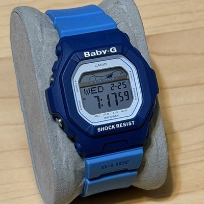 m*u様 CASIO Baby-G G-LIDE BLX-5600-7JF Casio G-Shock Baby-G BLX-5600 Blue G-LIDE Tide Graph Square Womens