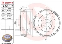 2X Brembo Bremstrommel 14.E146.10 FüR Chrysler Dodge