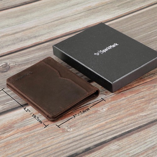 Minimalist RFID Wallet for Men and Women | Slim Bifold Credit Card Holder Wal... - Picture 6 of 6