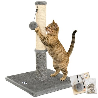 Cat Scratching Post, Cat Scratcher for Indoor Cats, Sisal Scratching Post & C...