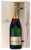 (126,16€/L) Moet & Chandon Champagner Brut ImpéRial Salmanazar In Holzkiste 12%