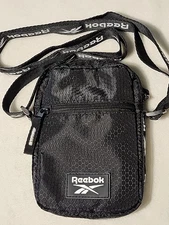 Reebok Black Feather League Crossbody Bag, Camera Case Purse, Carry Case, Reebok