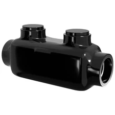 OHLECTRIC Insulated Wire Connector Inline Black Splice for 250-6 Wire Range L...