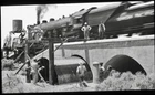 Vintage Railroad Glass Plate Negative Train Construction 1930’s Union Pacific