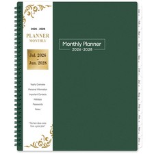 2026-2028 Monthly Planner - 2-Year Monthly Planner from Jul 2026 to Jun 2028,...