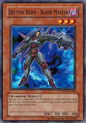 Destiny Hero - Blade Master - DP05-EN008 - Common - 1st Edition - Heavily Played
