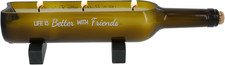 - Life Is Better with Friends - 14 Oz Triple Wick Wine Bottle Jasmine Candle Bes