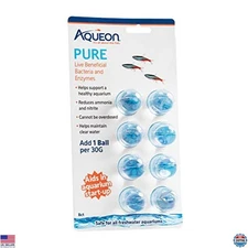 Bacteria Supplement for Aquariums - 8 Pack, Treats Up to 30 Gallons