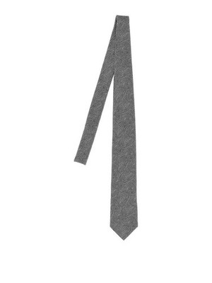 BRUNELLO CUCINELLI MEN'S MEDIUM GREY SILK TIE MSRP $375