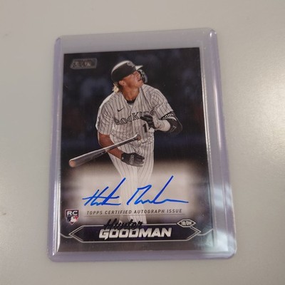2024 Topps Stadium Club Hunter Goodman Black Rookie Autograph Card #SCBA-HG   Se
